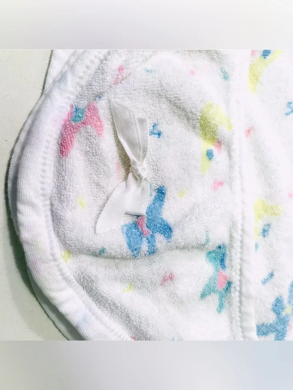 Kay Bee Vintage 87 Hooded Terry Baby Toddler Soft Combed Cotton Bath Towel 30X40
